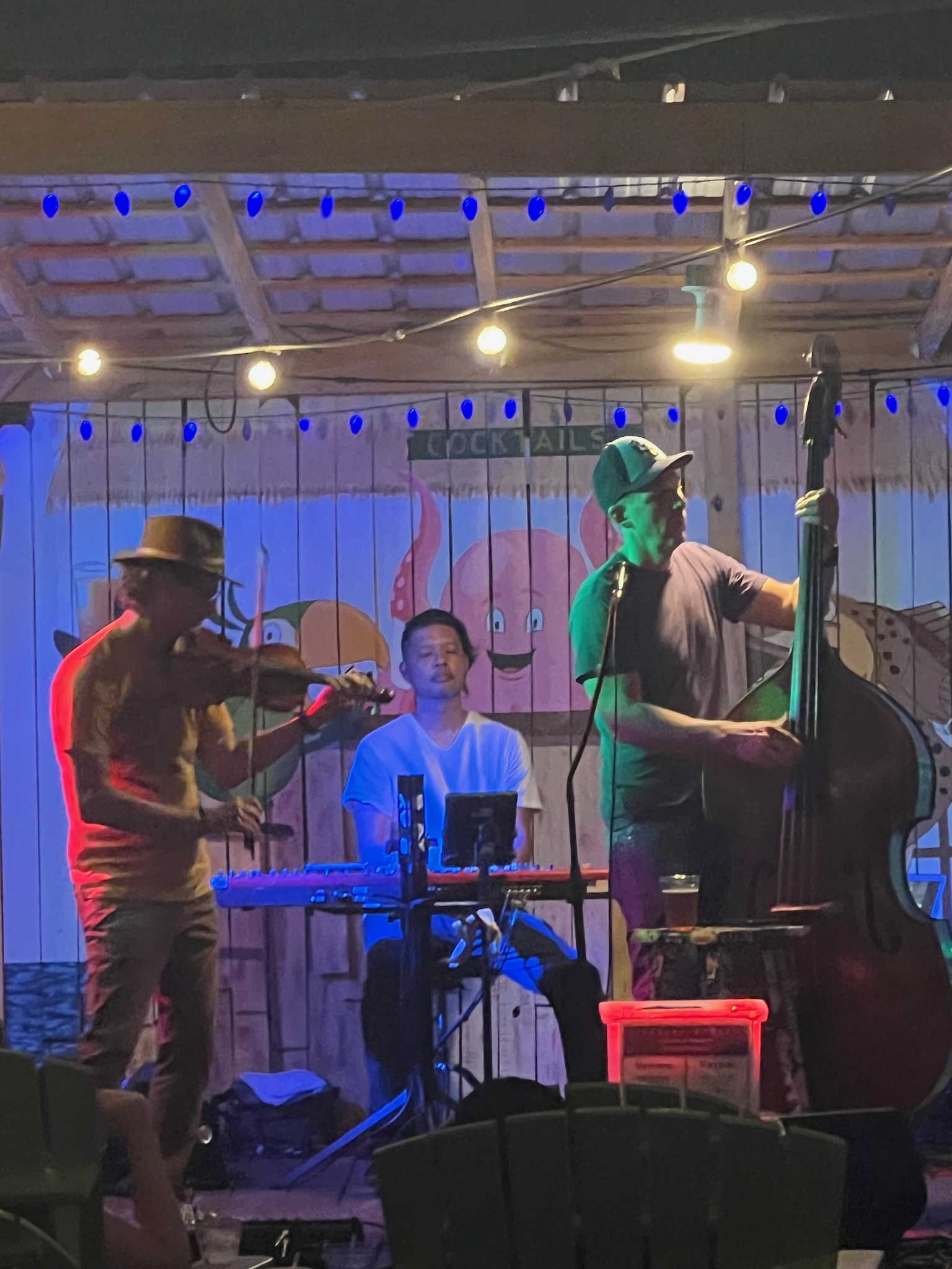 Band performing together